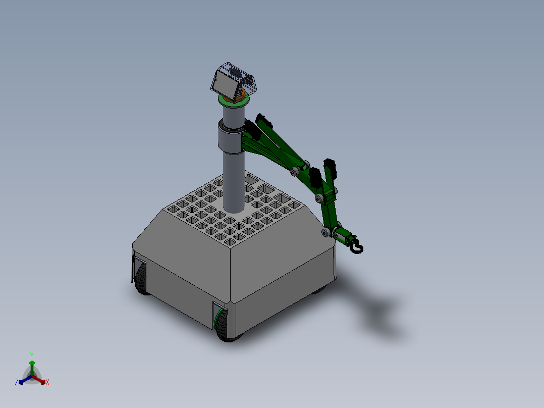 mechanical-design-agriculture-robot SW正等轴测图