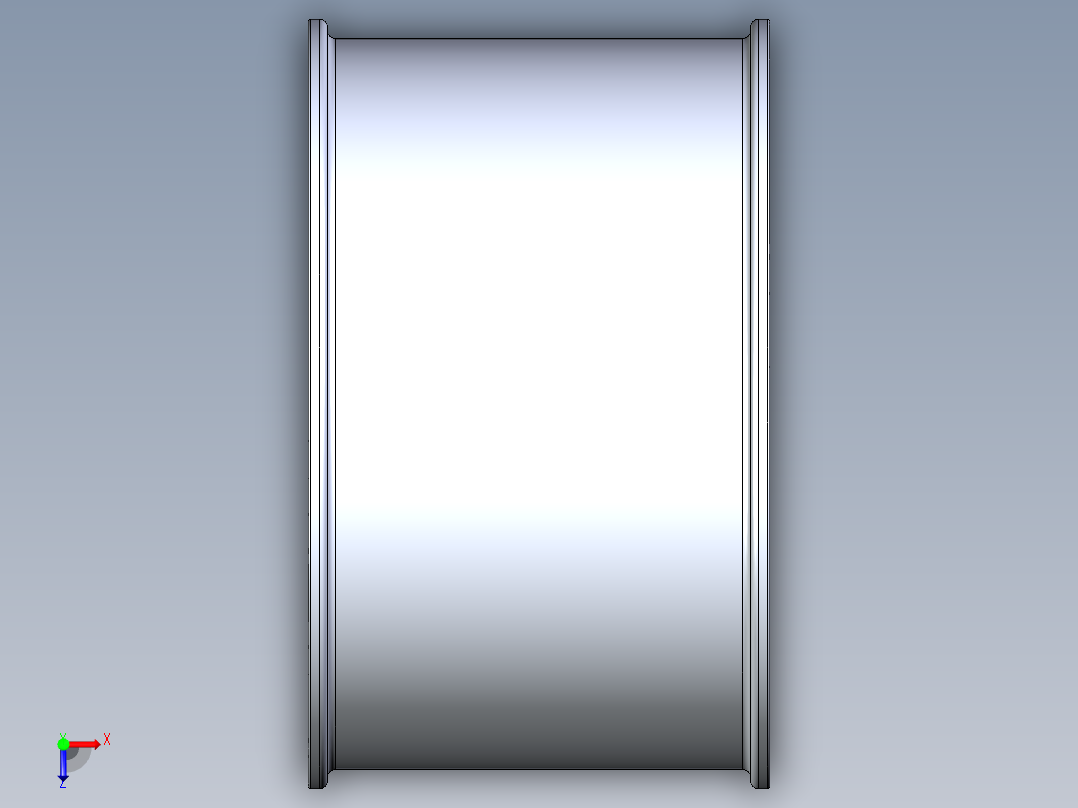 轮毂模型3D模型俯视图