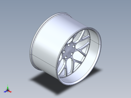 轮毂模型3D模型正等轴测缩略图