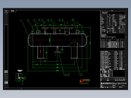 0.03立方米空气分气包详图