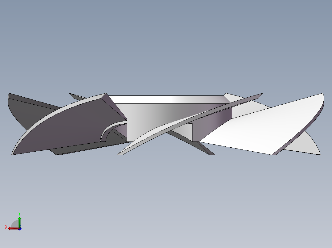 2013版本solidworks风扇后视图