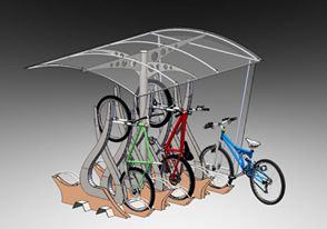 自行车亭停车棚3D数模图纸 STEP格式缩略图