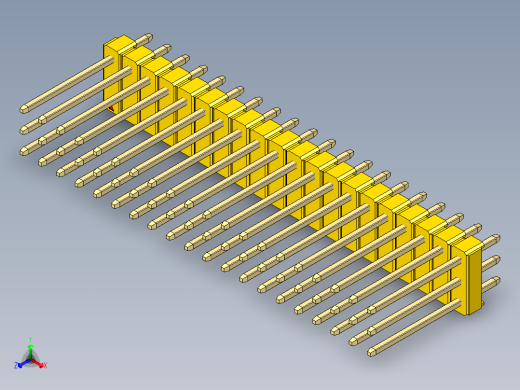 彩色公头100mil（2.54mm）系列-DS1021_yellow_3x20p_100mil_Type5_rev1.0