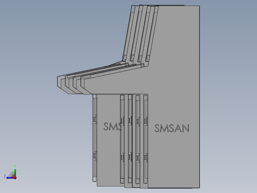琴式操作台斜面控制柜5种右视缩略图