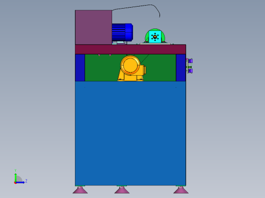 大圆柱动力旋转定位机左视缩略图