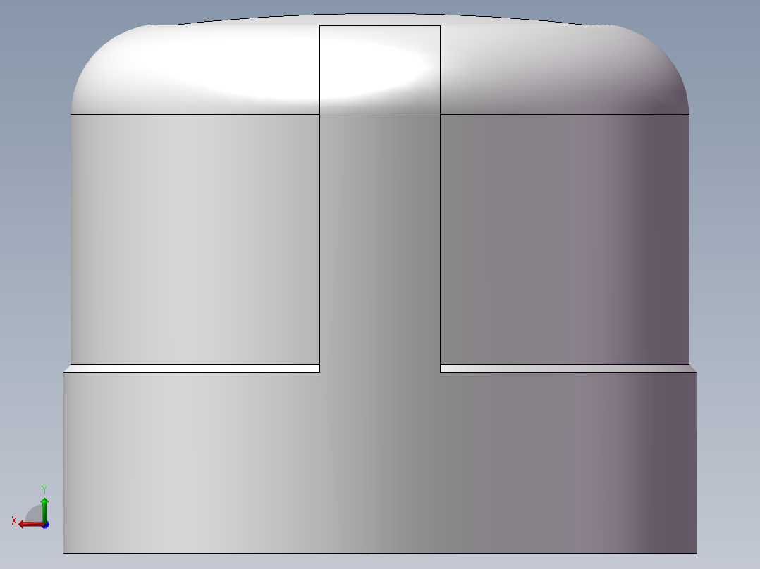 圆管帽 DN10后视图