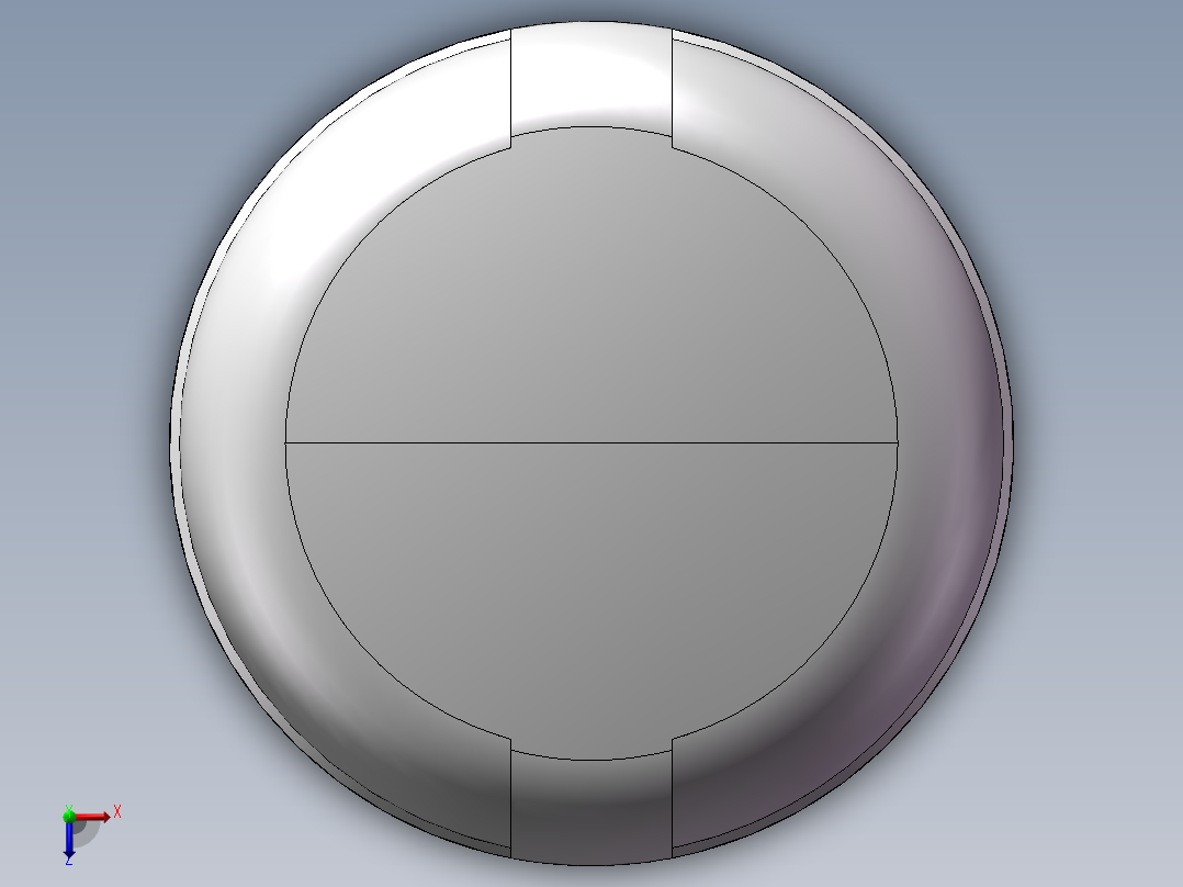 圆管帽 DN10俯视图