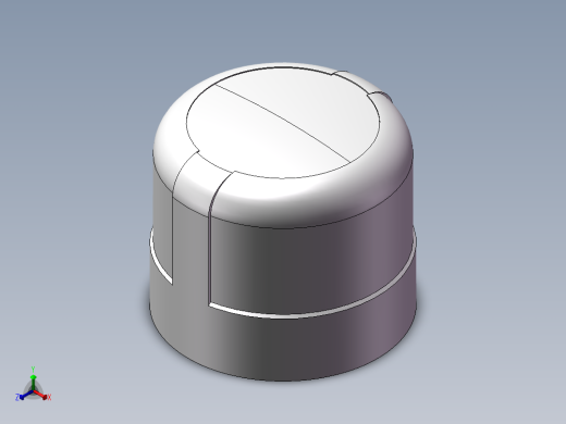 圆管帽 DN10正等轴测缩略图