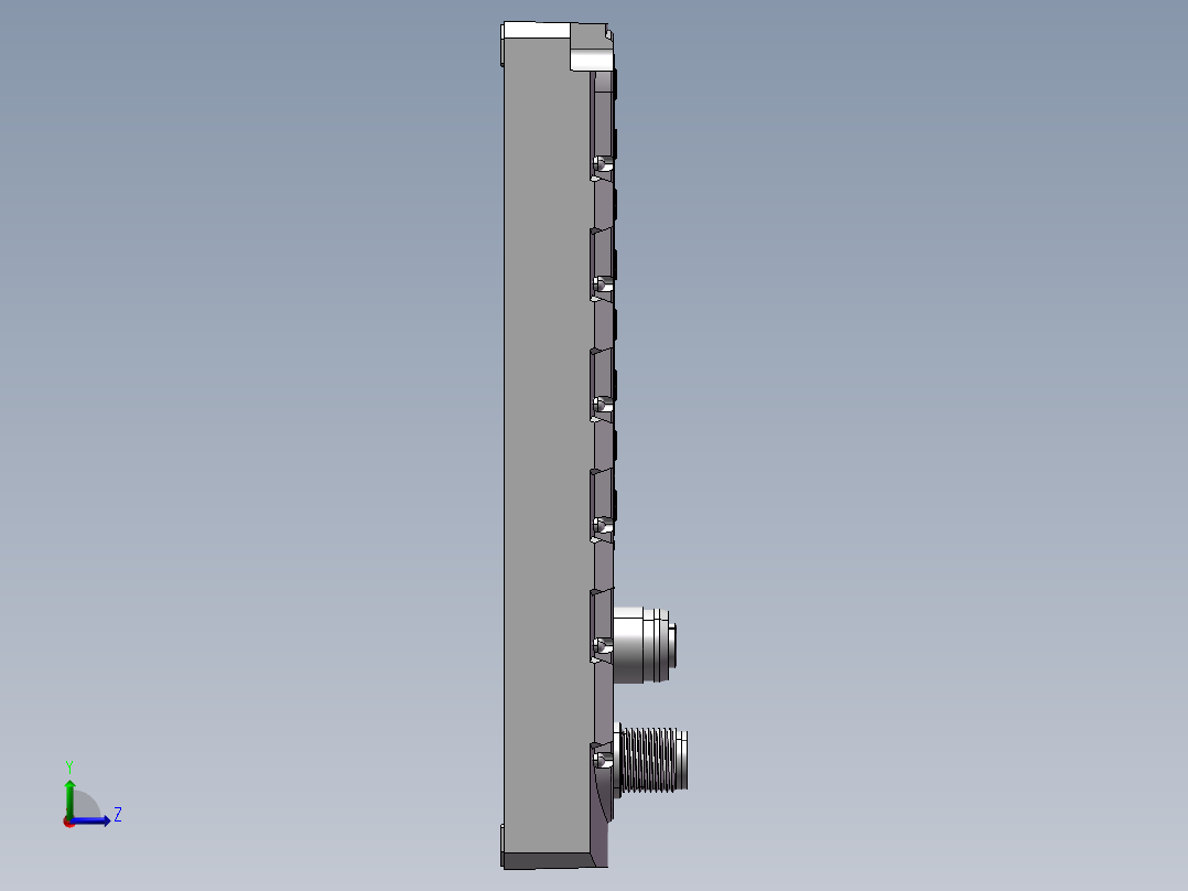 ELCO-SPDB-0800D-011副分线盒左视图