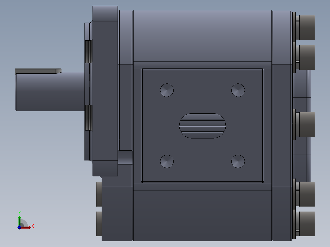 CBN-532系列齿轮泵[CBN-F520-BFPL]前视图