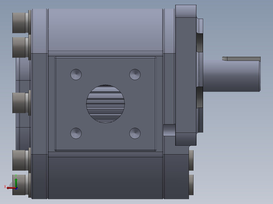 CBN-532系列齿轮泵[CBN-F520-BFPL]后视图