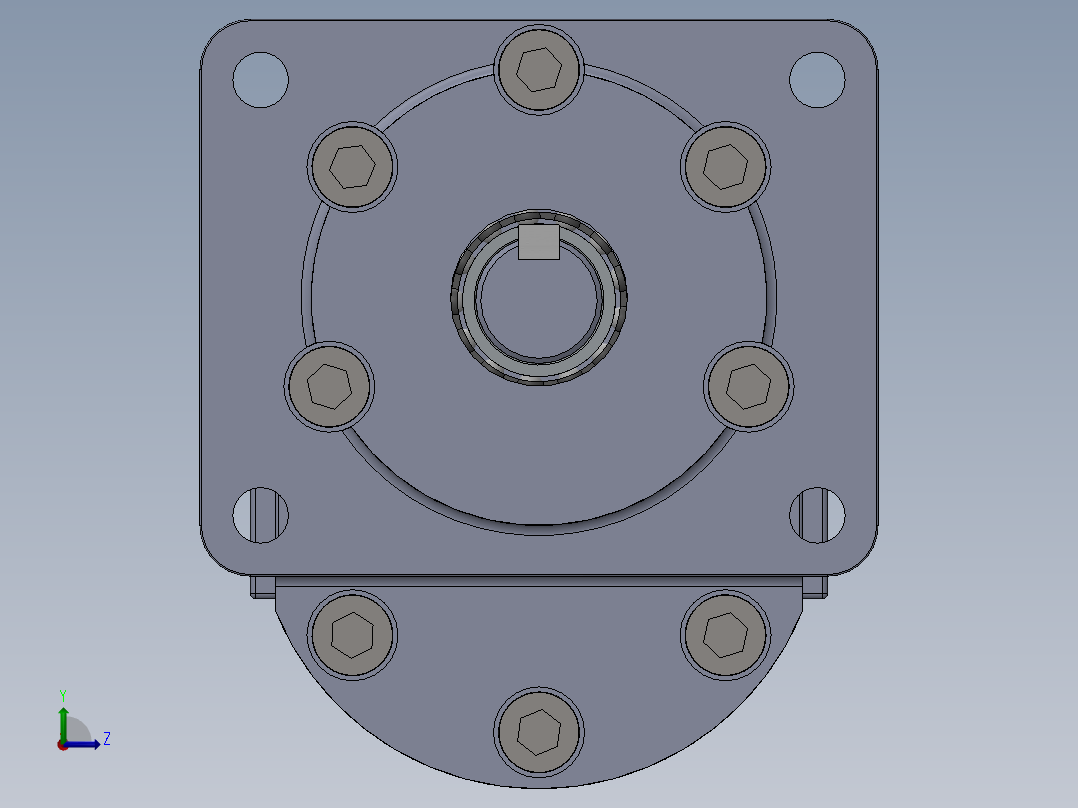 CBN-532系列齿轮泵[CBN-F520-BFPL]左视图
