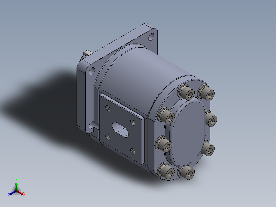 CBN-532系列齿轮泵[CBN-F520-BFPL]正等轴测图