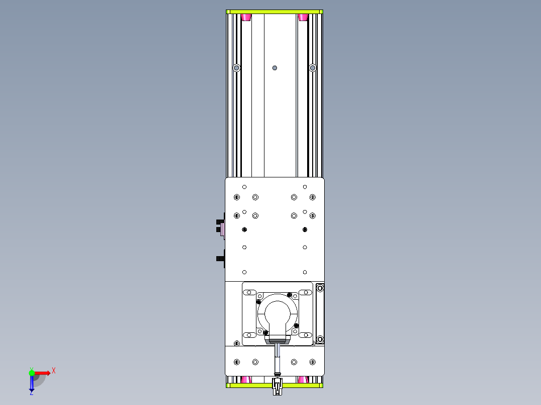 东锦齿条传动DH136G-S200-BU-减速机+P400W俯视图