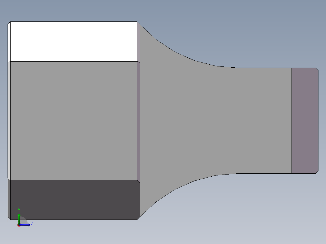 侧边轮固定架左视图