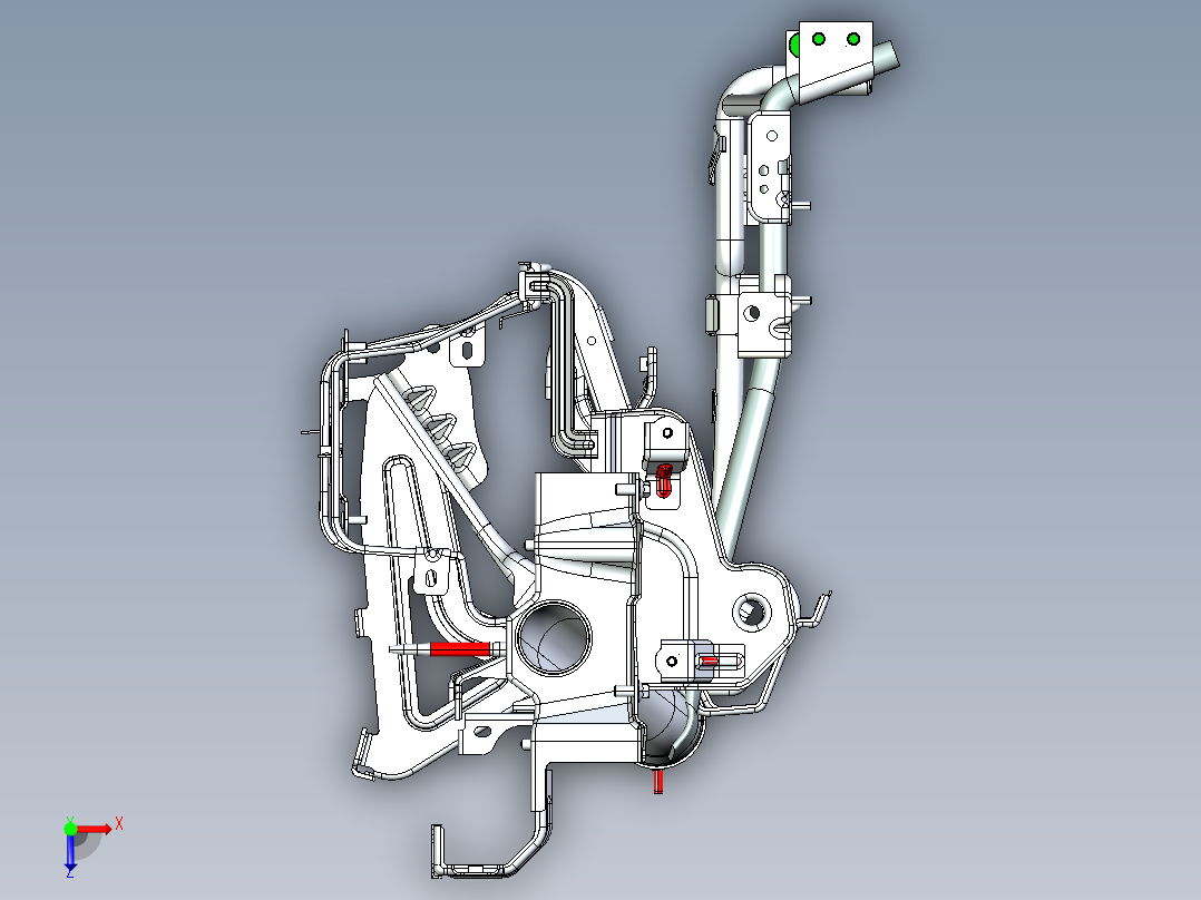 大货车前仪表盘骨架焊接治具(第二序)+翻转机构（机器人自动焊接）俯视图