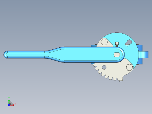 蝶阀3英寸solidworks-stp-igs格式前视缩略图