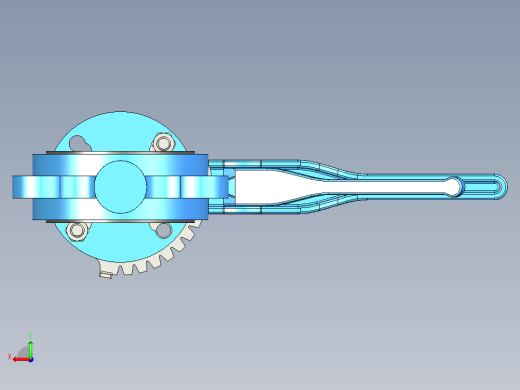 蝶阀3英寸solidworks-stp-igs格式后视缩略图