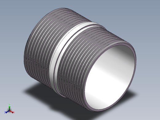 对丝-圆边等径 DN40