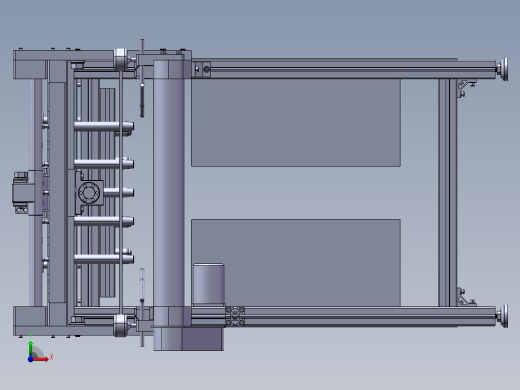 基于PLC控制的盘穴育苗机设计育苗机前视缩略图