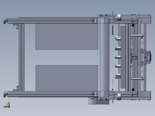 基于PLC控制的盘穴育苗机设计育苗机后视缩略图