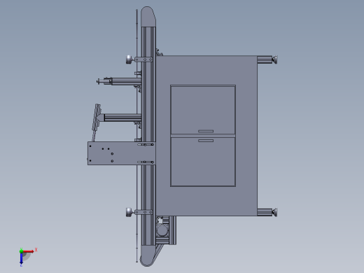基于PLC控制的盘穴育苗机设计育苗机俯视缩略图