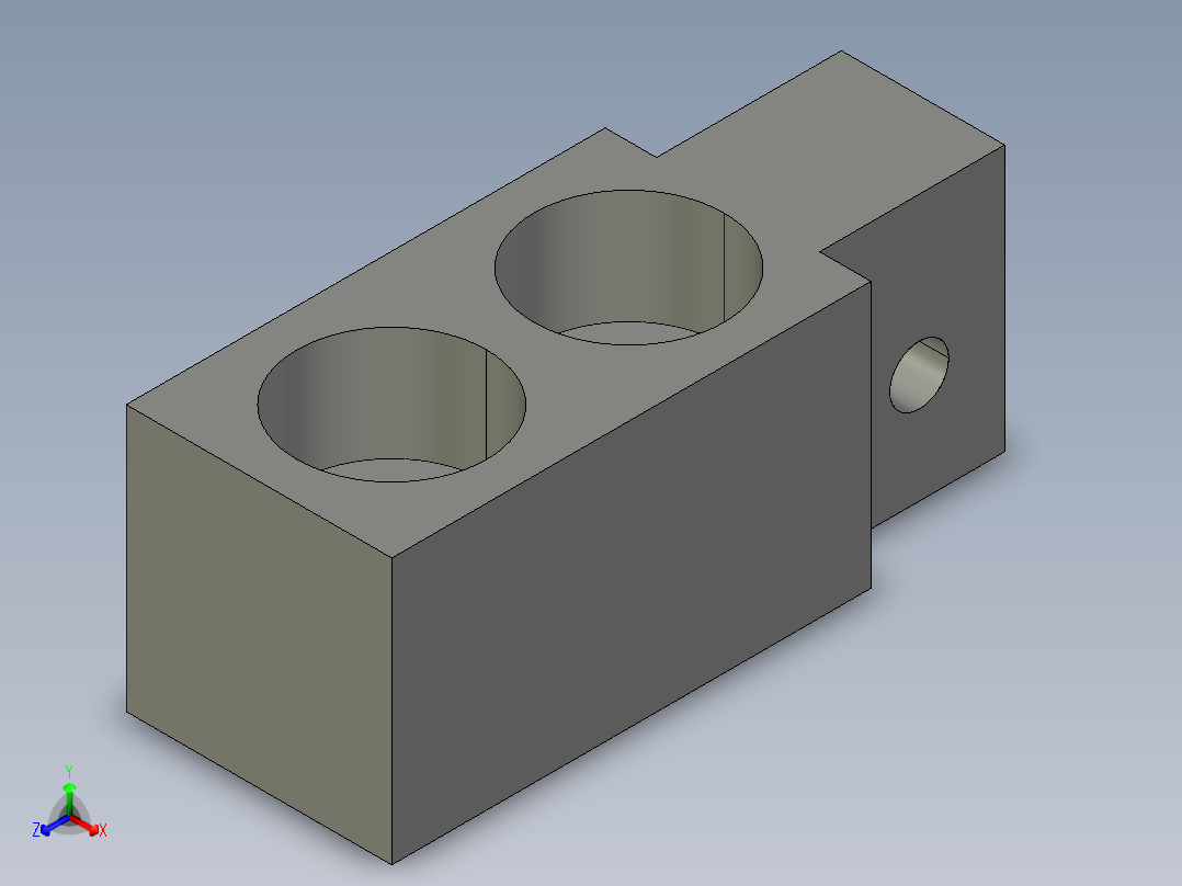 固定塊TB-3D多系列多零件图纸模型正等轴测图