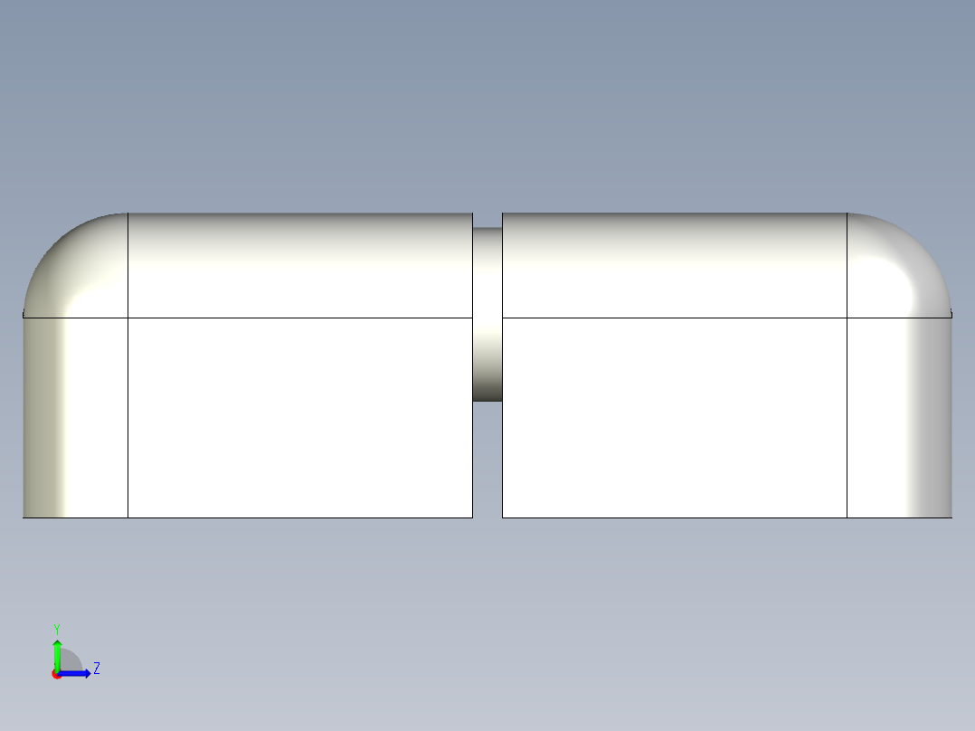 工程塑膠鉸鏈CFN-3D多系列多零件图纸模型左视图