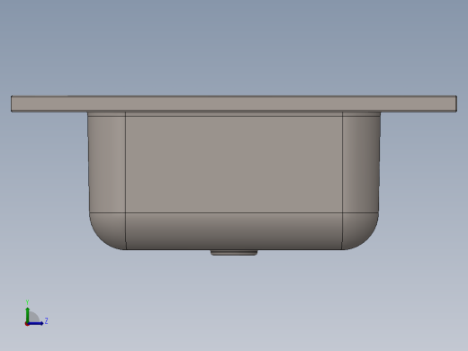 厨房水槽左视缩略图