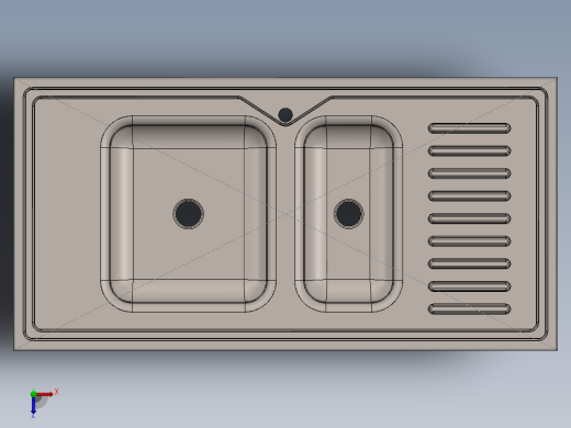 厨房水槽俯视缩略图