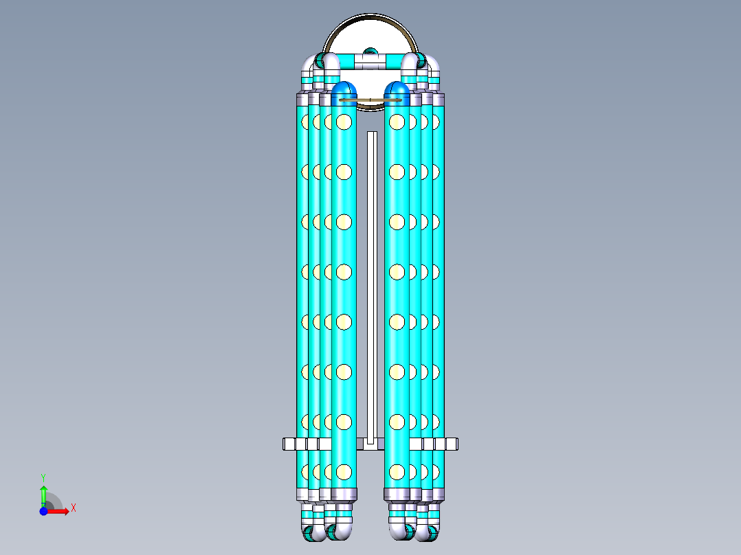 无土栽培系统前视图