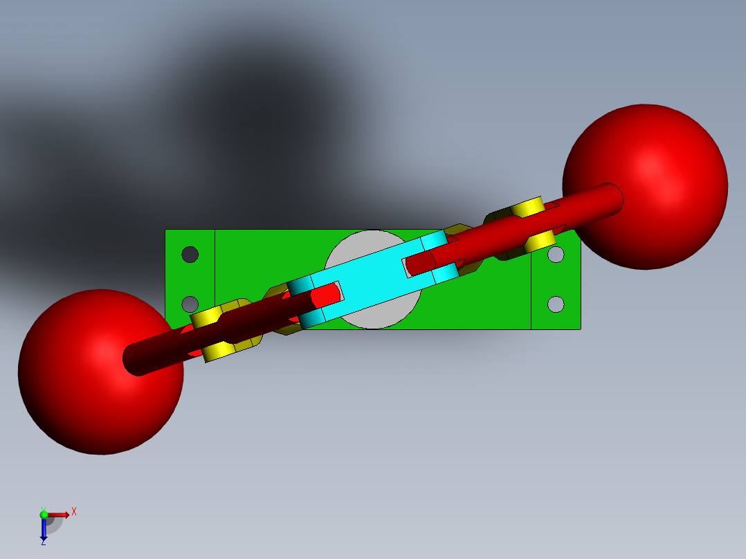 离心式调速器设计三维模型1334907===vip俯视图