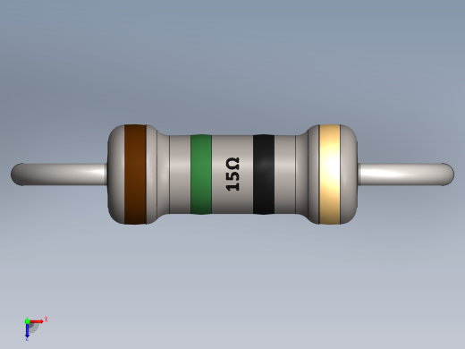 电容器 二极管 电阻器-Resistor 15 Ohm俯视缩略图