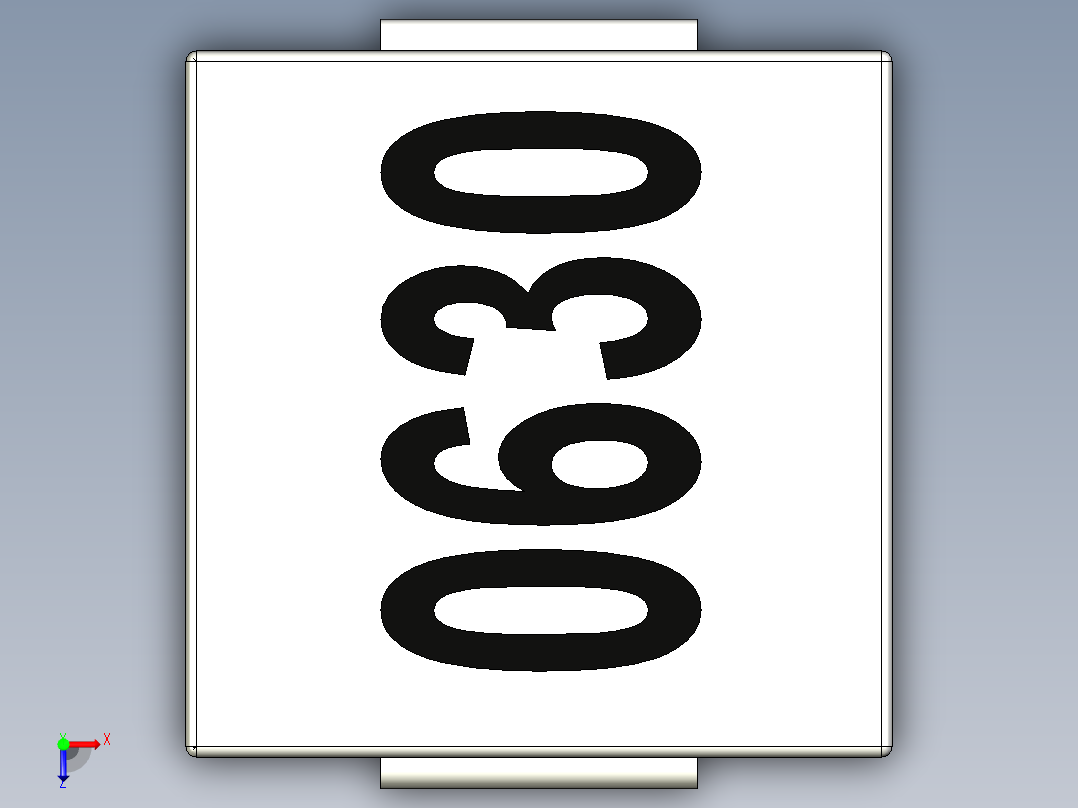 AMPLF（MPC、ASPI 等）SMD 功率电感器俯视图