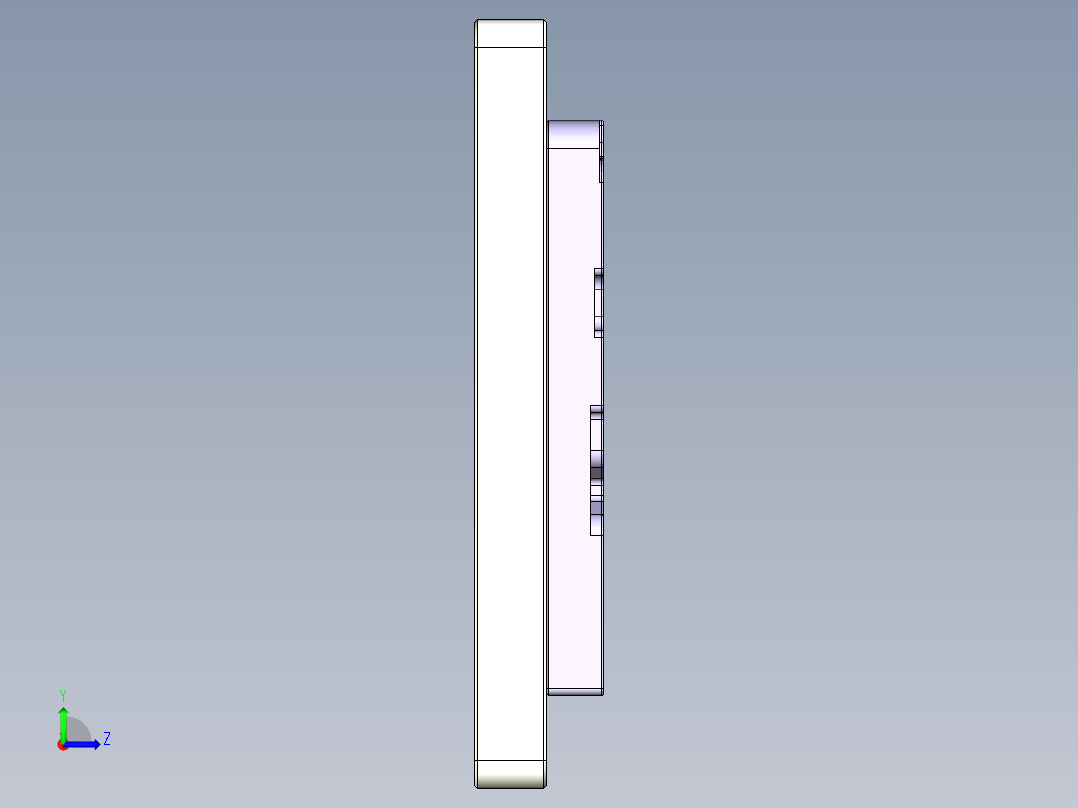 CS19-C-CNC2-SheBian-180727笔记本CNC工装夹具三维模型左视图