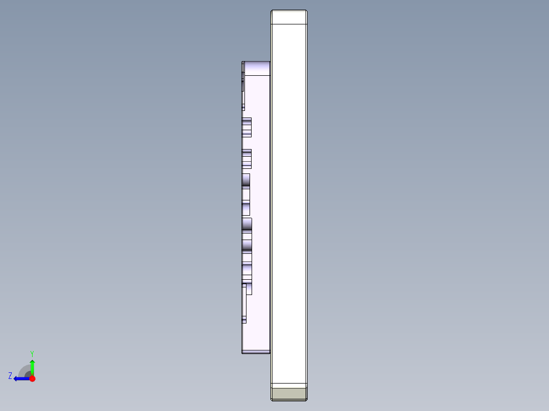 CS19-C-CNC2-SheBian-180727笔记本CNC工装夹具三维模型右视图