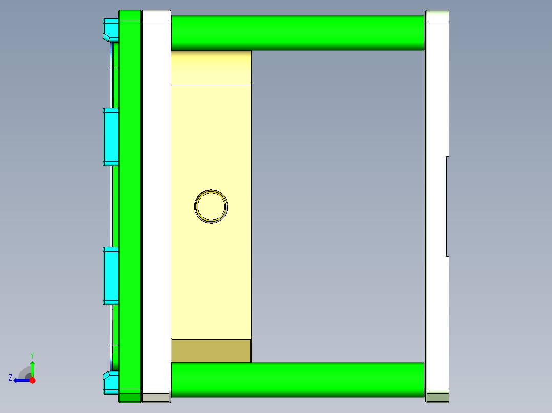 ABW70-A-笔记本CNC工装夹具三维模型CNC1-1203右视图
