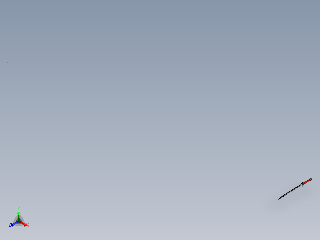 剑、宝剑(194)正等轴测图