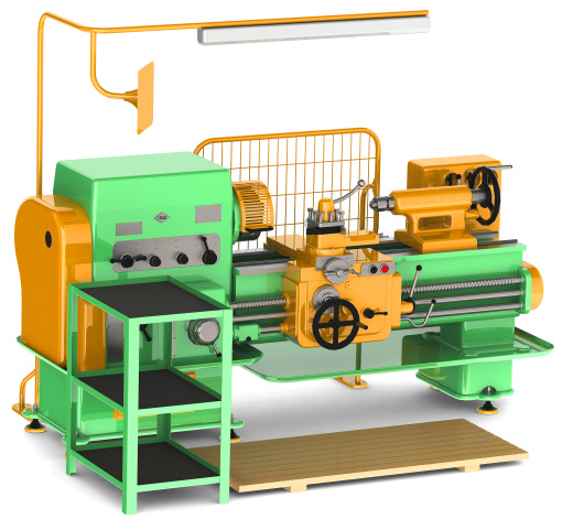 Lathe Machine 1K62车床数模sw20可编辑缩略图