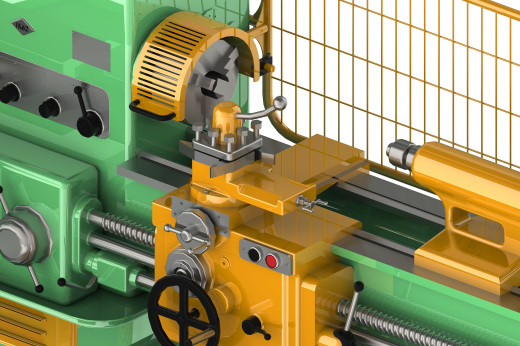 Lathe Machine 1K62车床数模sw20可编辑缩略图