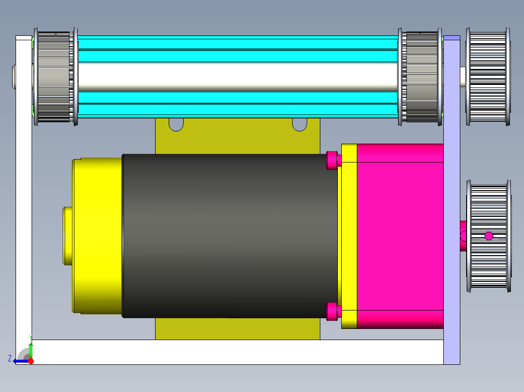 流水线同步带右视图
