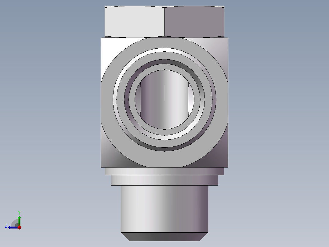 铰接式90度接头、1CI-26-22右视图
