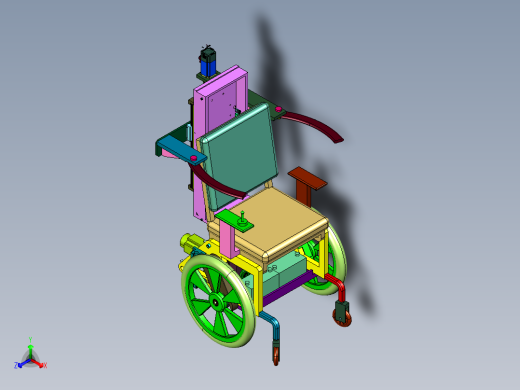 智能全自动四轮代步轮椅