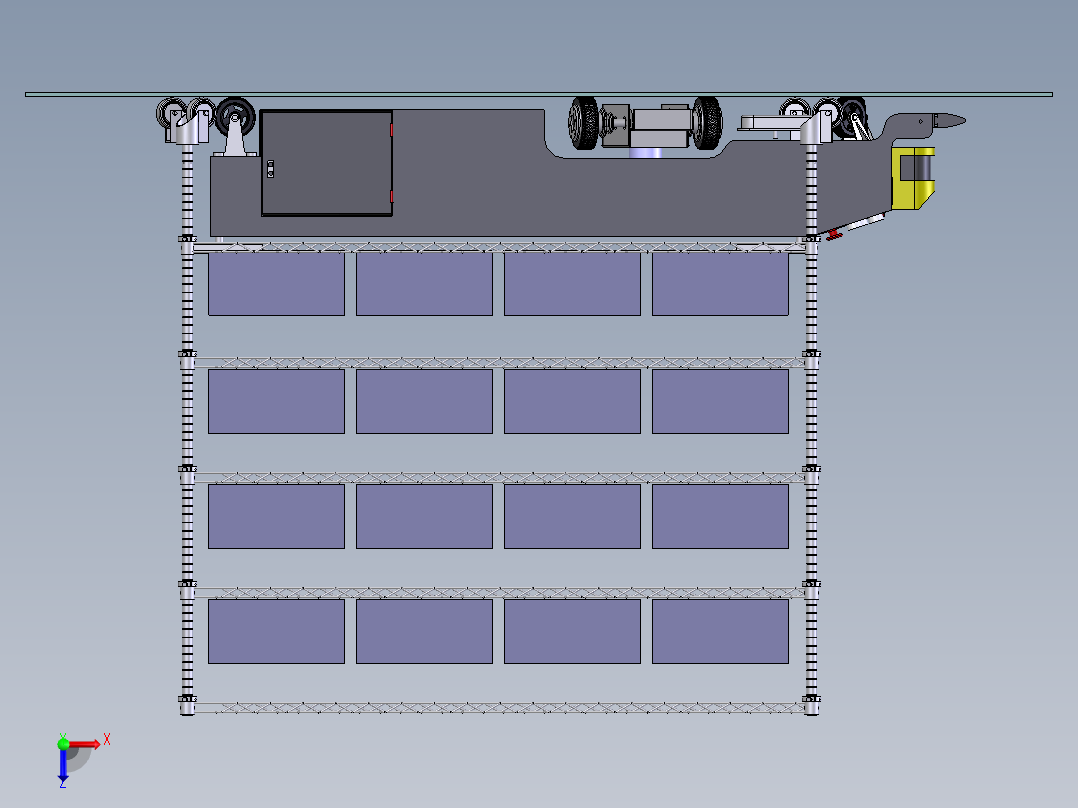 AGV小车、AGV(8)俯视图