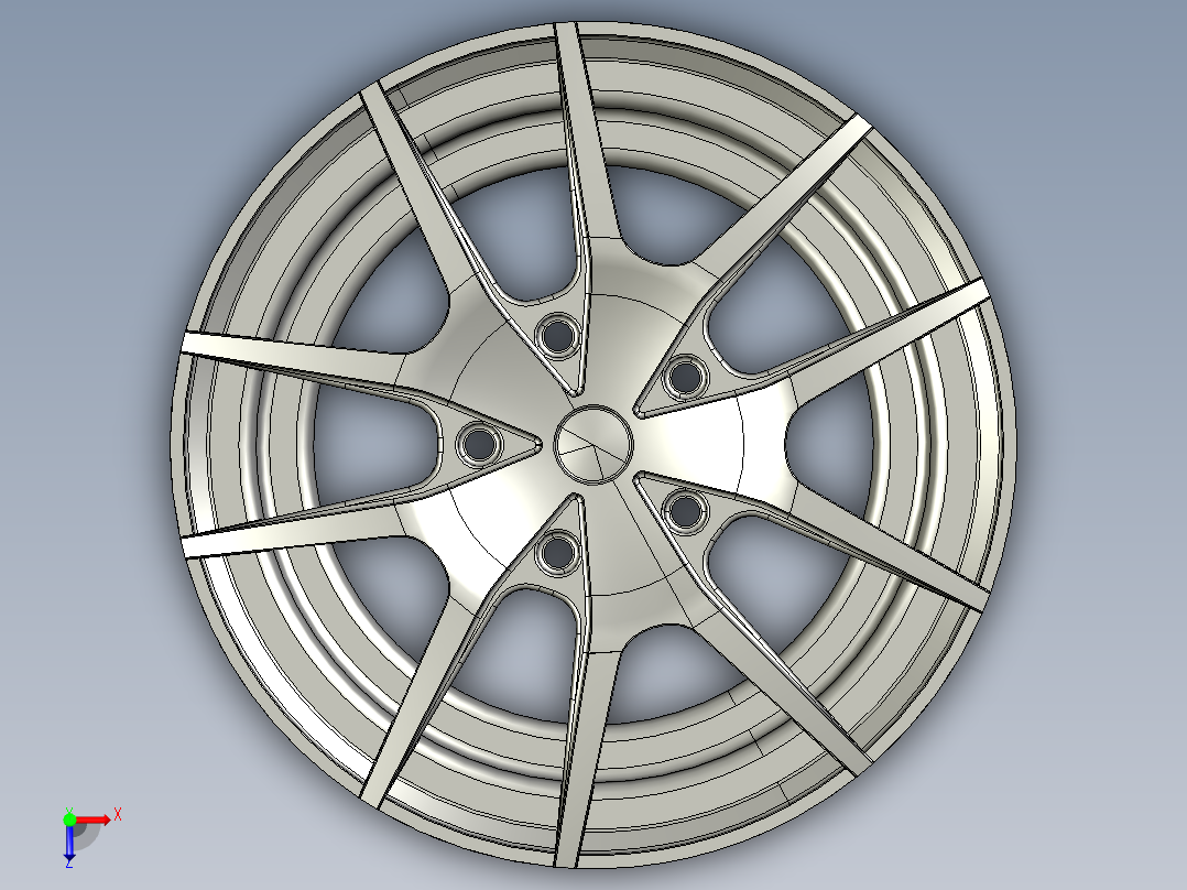 轮毂、轮胎(11)俯视图