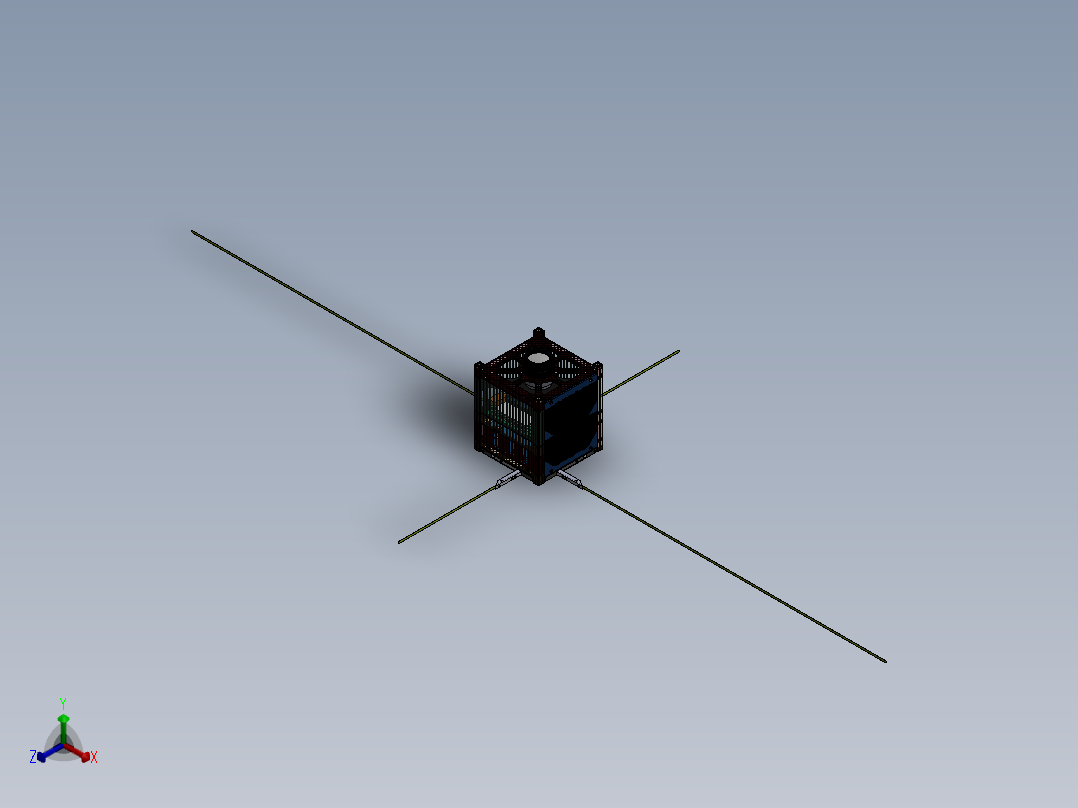 卫星、空间站(59)正等轴测图