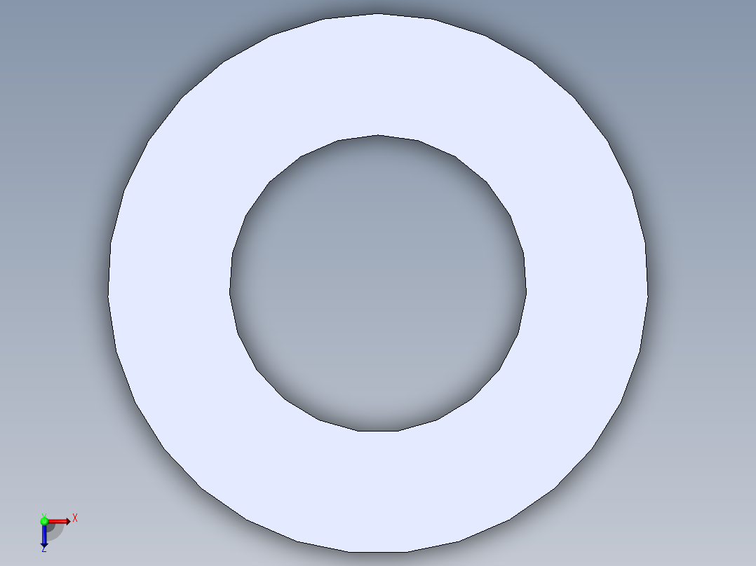 GB／T95-2002平垫圈C级10×2俯视图