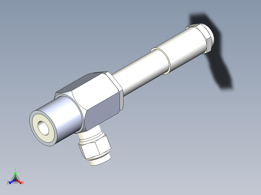 sw涡流管正等轴测图