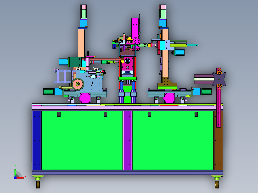 伺服控变绕线机前视图