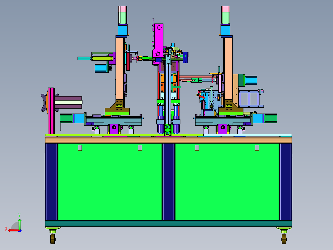 伺服控变绕线机后视图